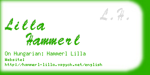 lilla hammerl business card